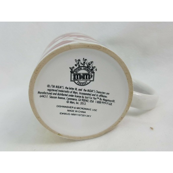 M&Ms Character Ceramic Mug Red Coffee Cup NO original box XE24 - Picture 3 of 5